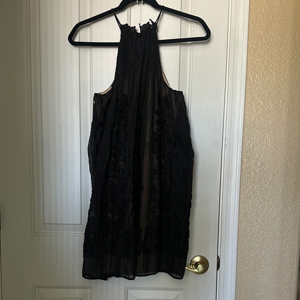 Max Studio Black Halter Sundress Cocktail